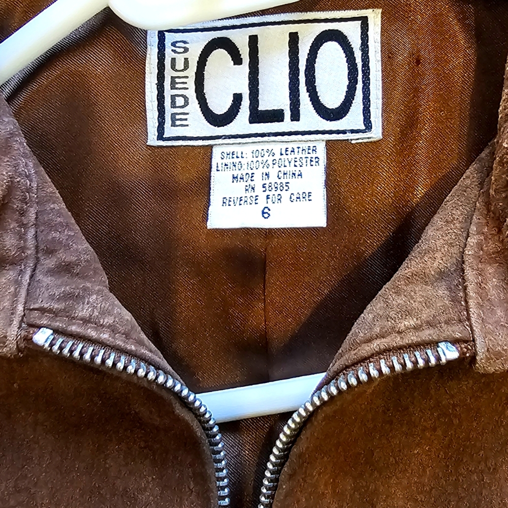 Clio Brown Suede Jacket - image 1